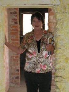 Linda at de Grazia's studio