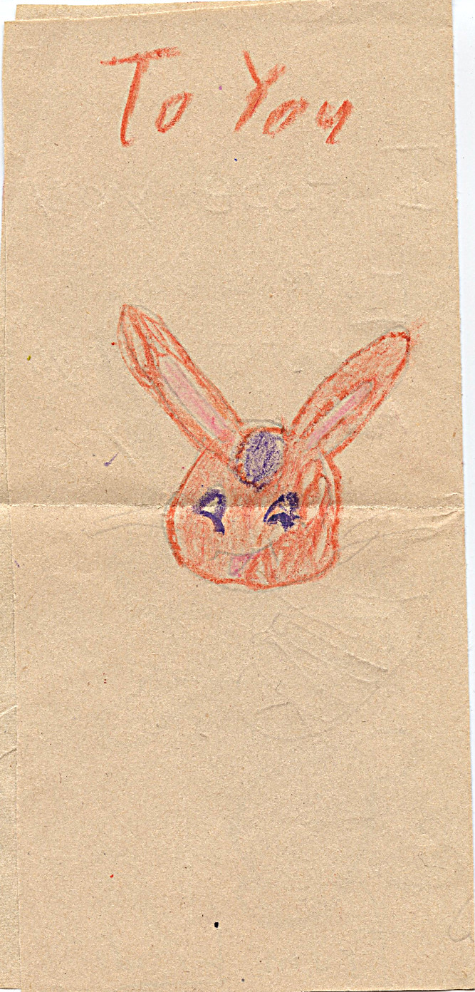 Maybe it was her 1960 December birthday, I would have been 9 -- wonder why I chose the Easter bunny for an image?