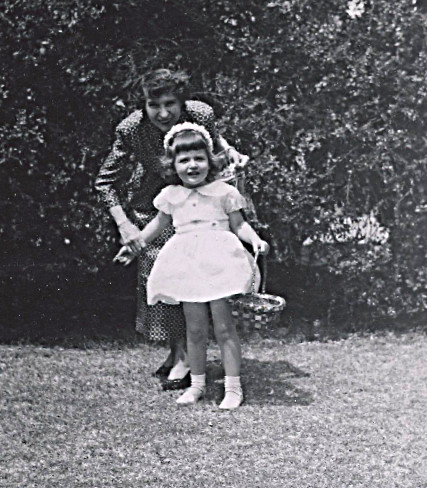 All dressed up in the Easter outfit - one of those "happy times"