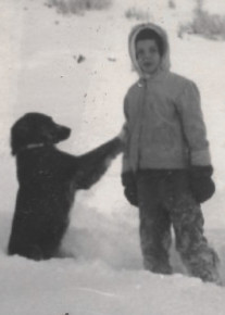 December 1959 - Age 7 - Me cut off from Smokey