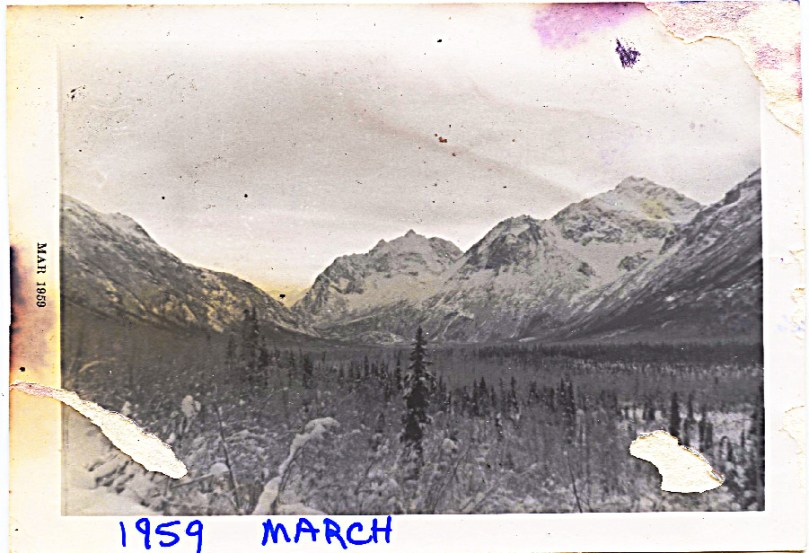 1959 March Angel Mt. looking back into valley from below the homestead