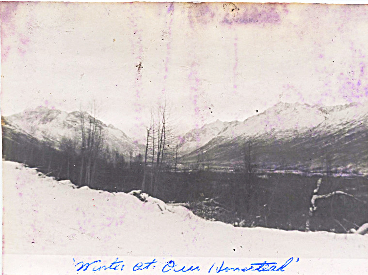 1959 winter - snow on the homestead