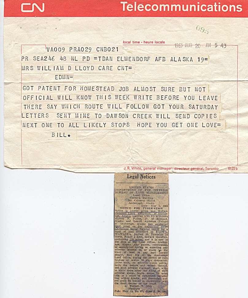 1963 8-20 land patent note