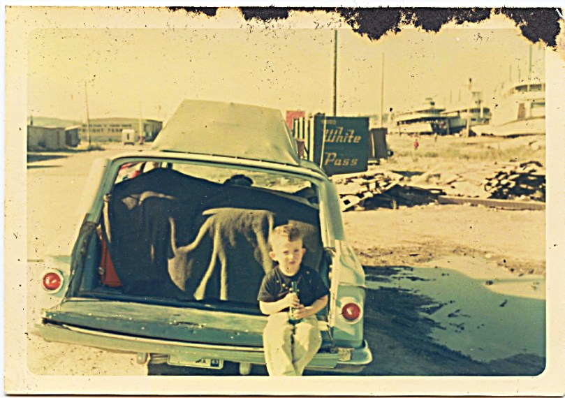 1963 dave on car trip santa fe