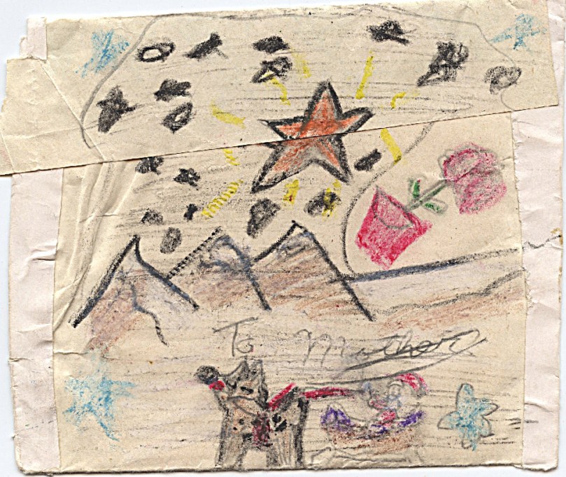 This is the envelope flap closed