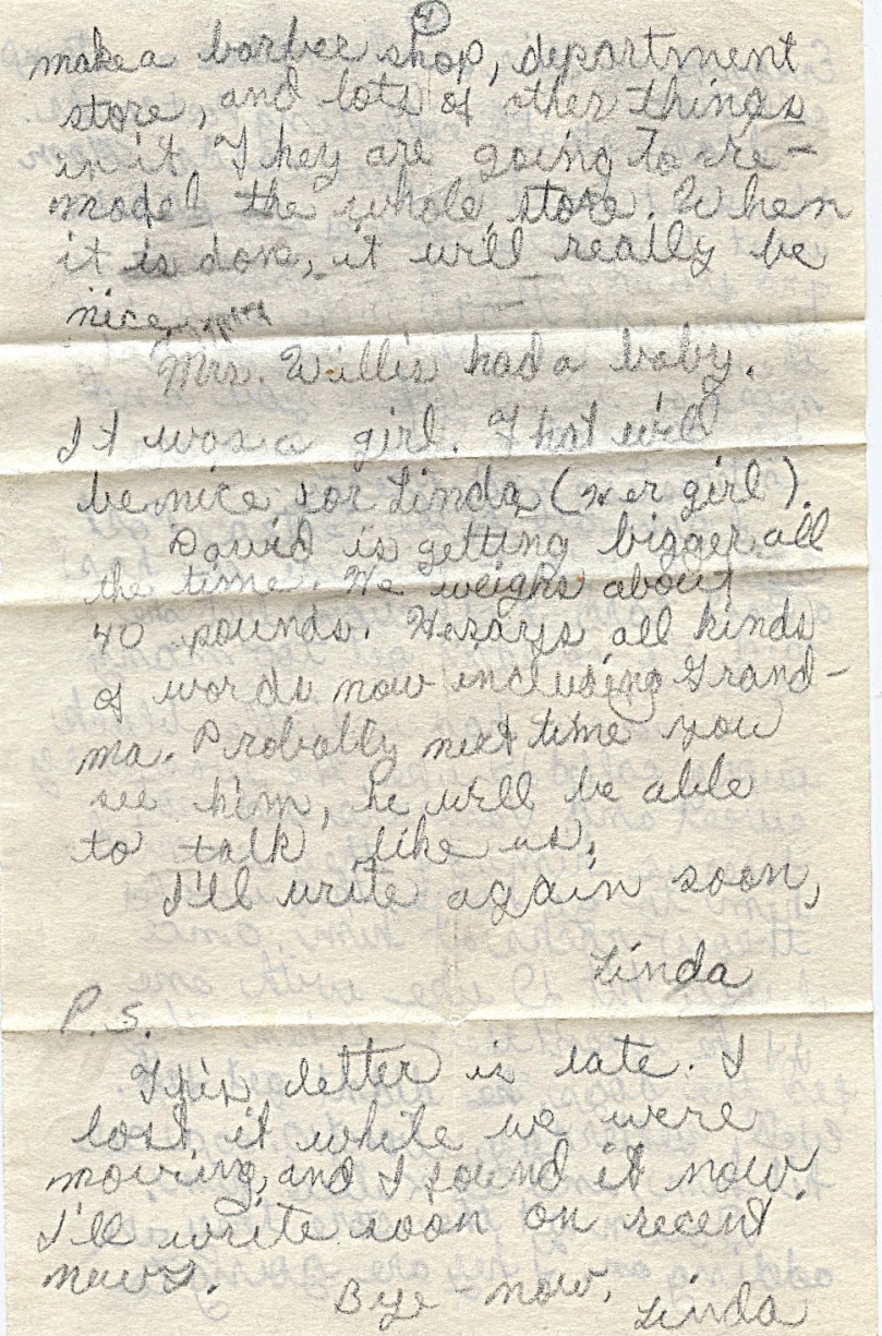 4 my 1964 letter to gma