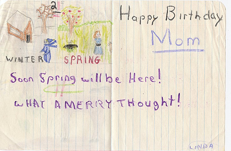 This is the inside of the card with the deer, tree etc on it just viewed.