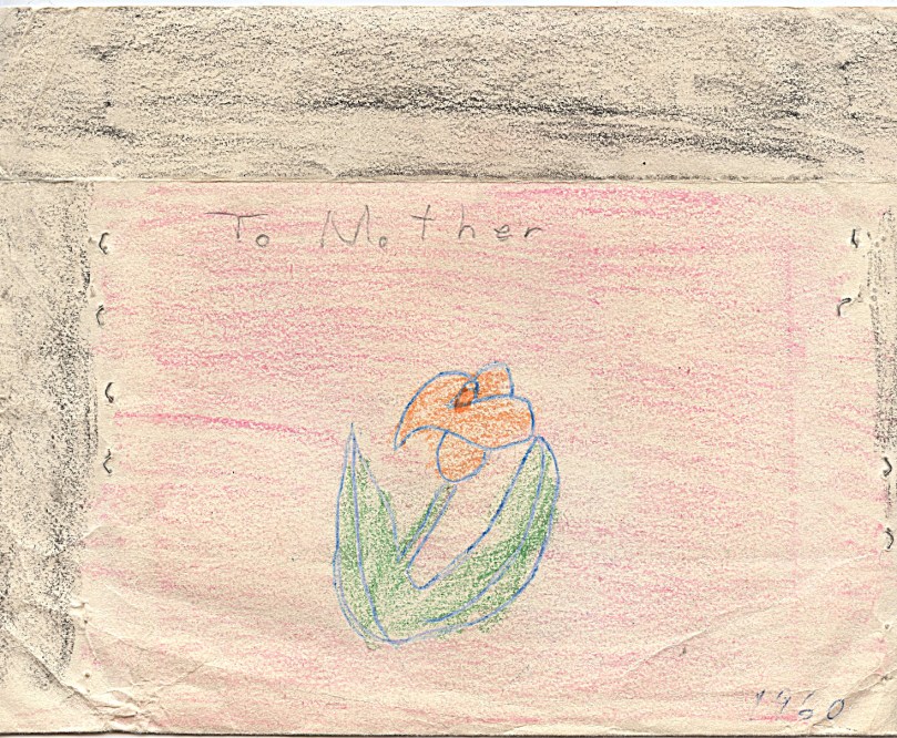 Back of same envelope bordered in black