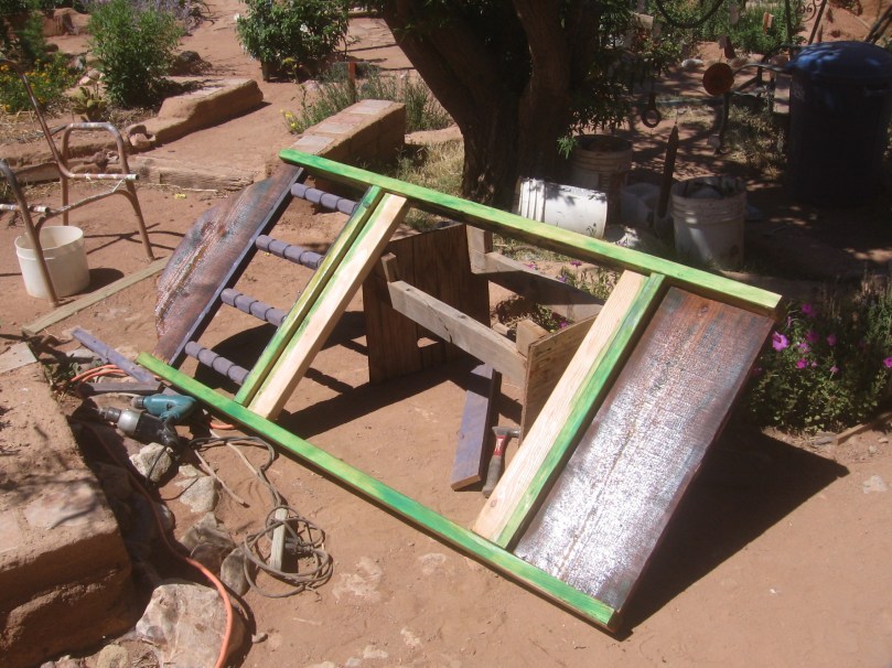 Now - here's the garden gate coming into being!