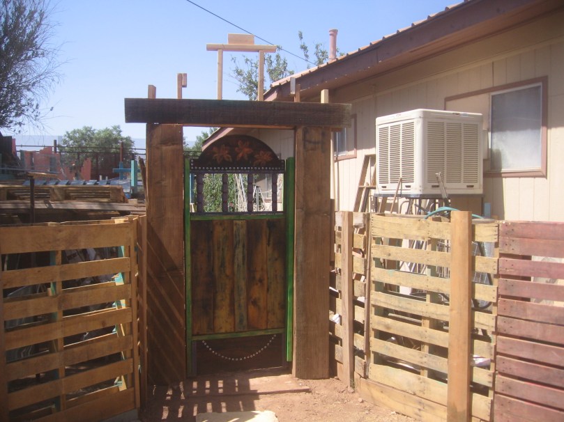 Gate to this garden I make and tend