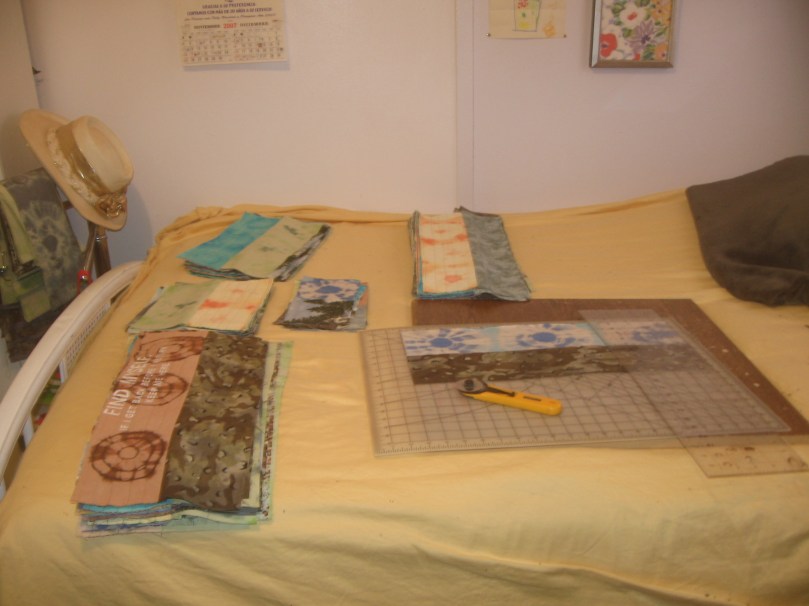 07052012MoreGarden 016 Inside work - making baby quilts